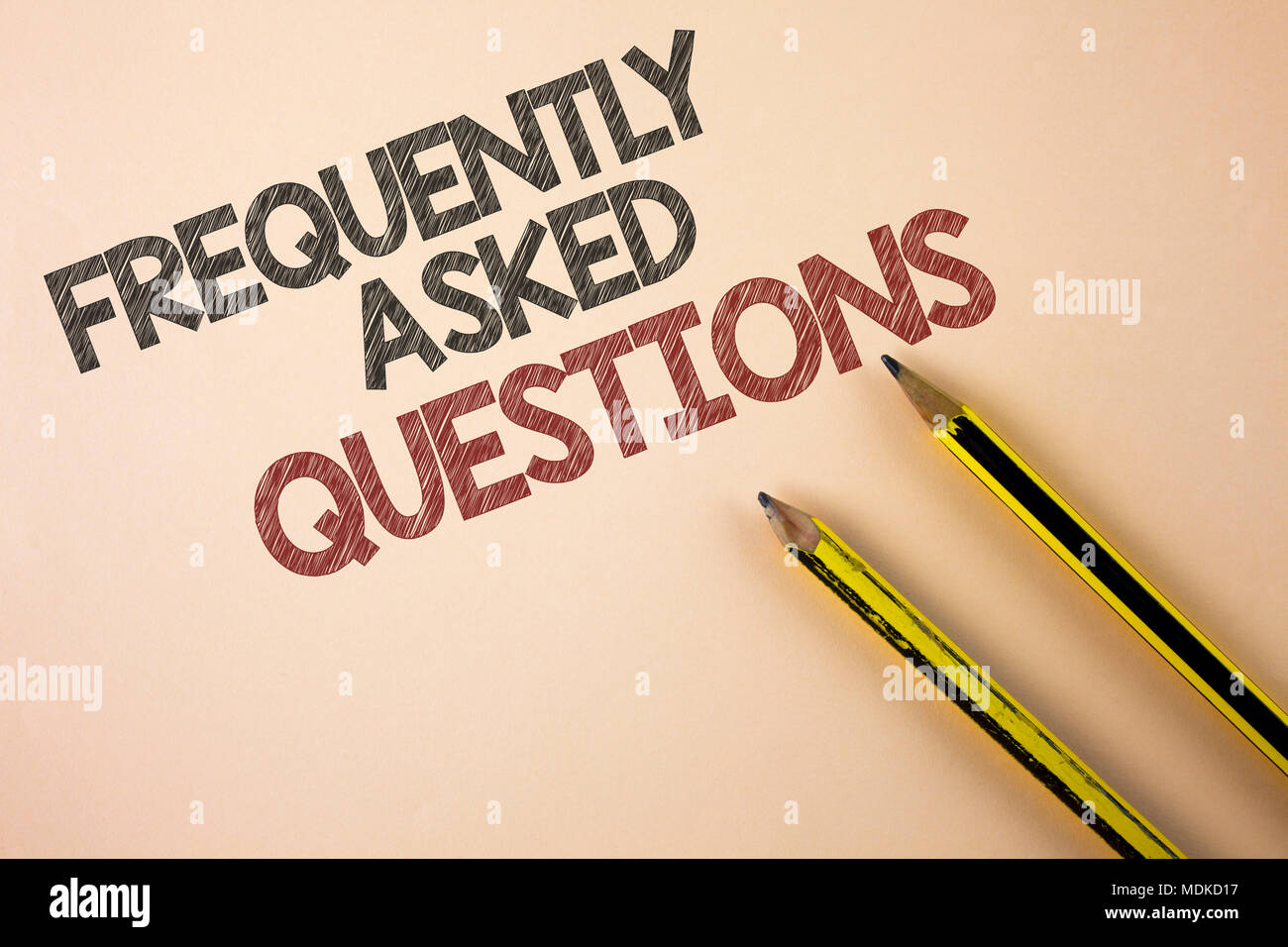 Writing note showing Frequently Asked Questions. Business photo ...