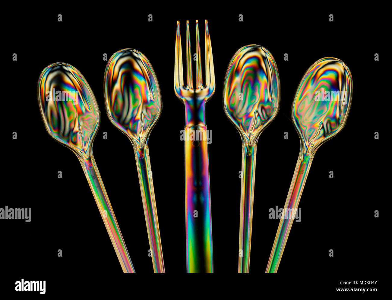 Cross Polarisation Stock Photo