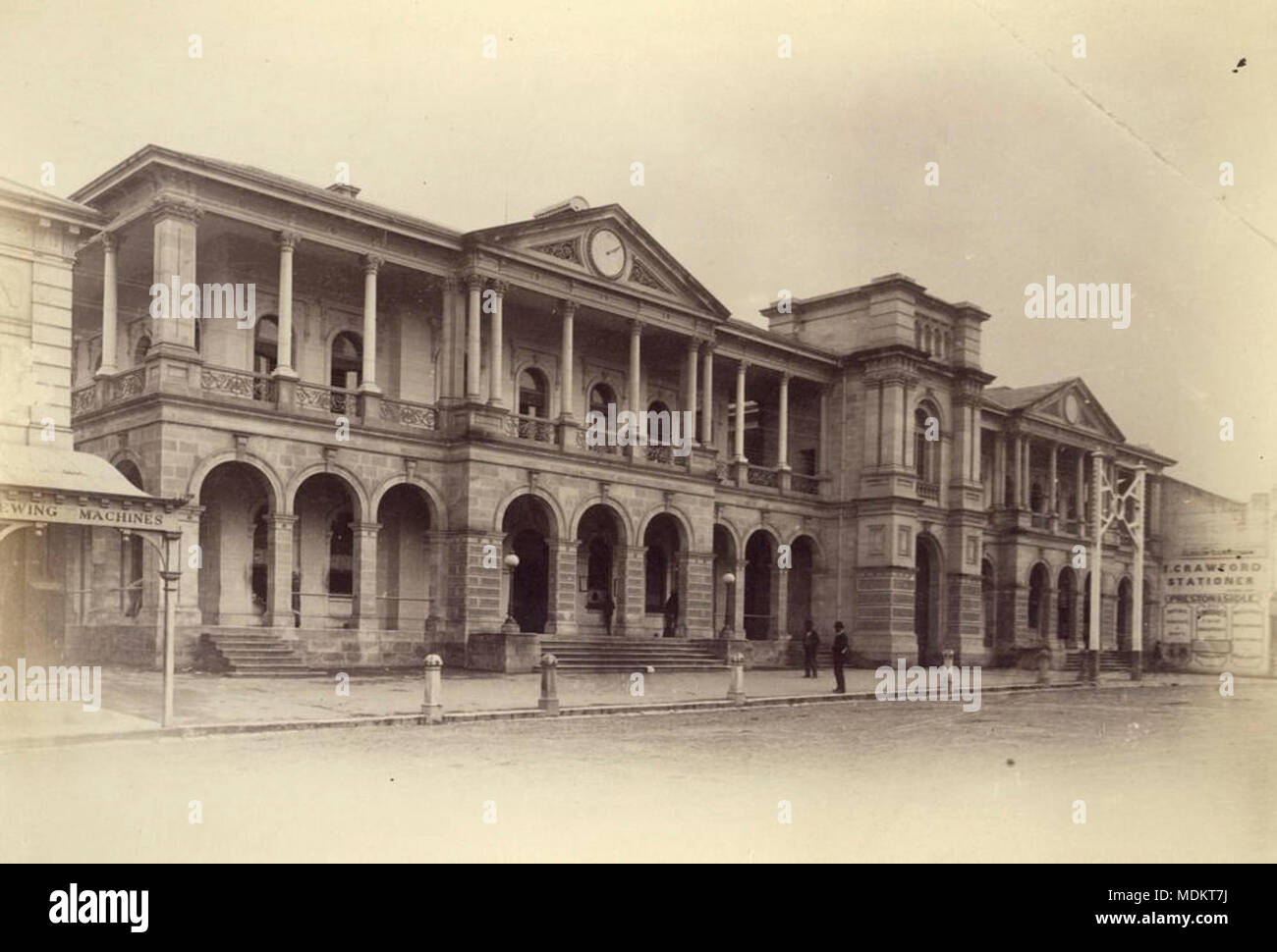 Brisbane Post Office building in Queen Street, Brisbane, 1884 Stock Photo -  Alamy