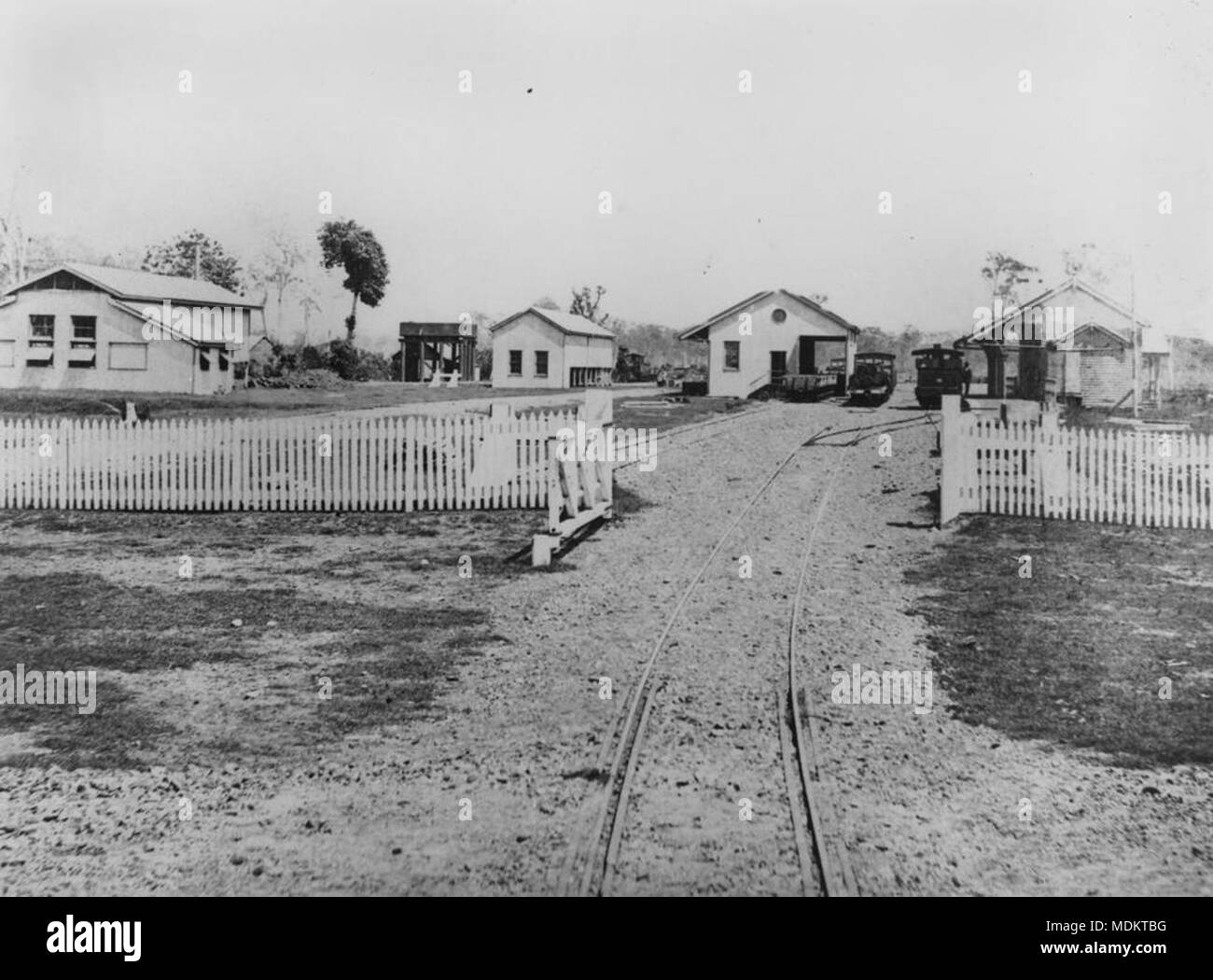 Bundaberg Railway Station, 1882 Stock Photo Alamy