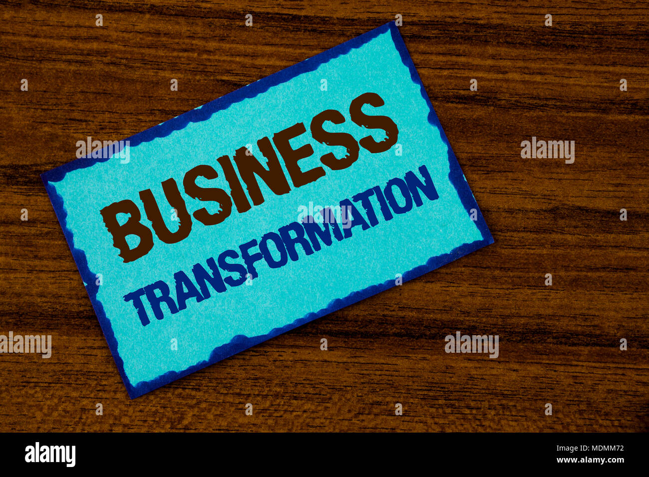 Text sign showing Business Transformation. Conceptual photo Making ...