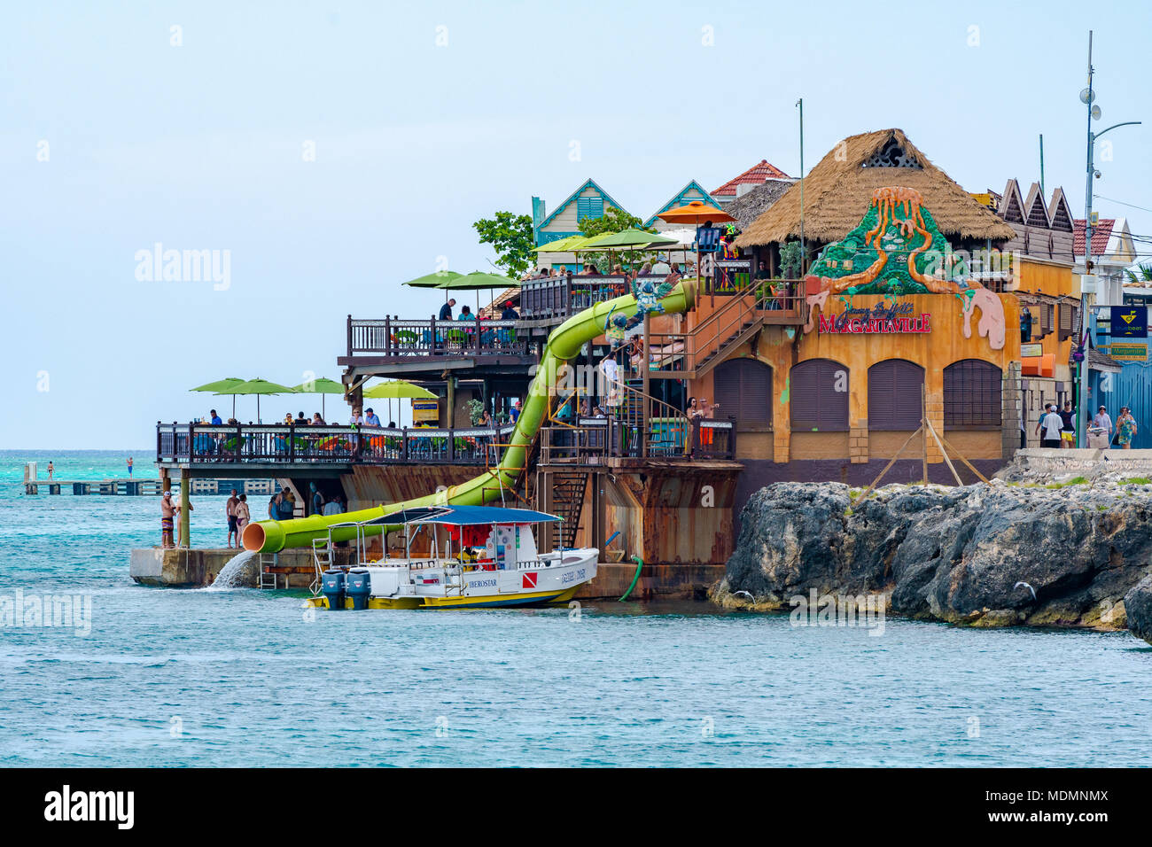 Margaritaville Montego Bay on the north coast of Jamaica in the Caribbean. Stock Photo