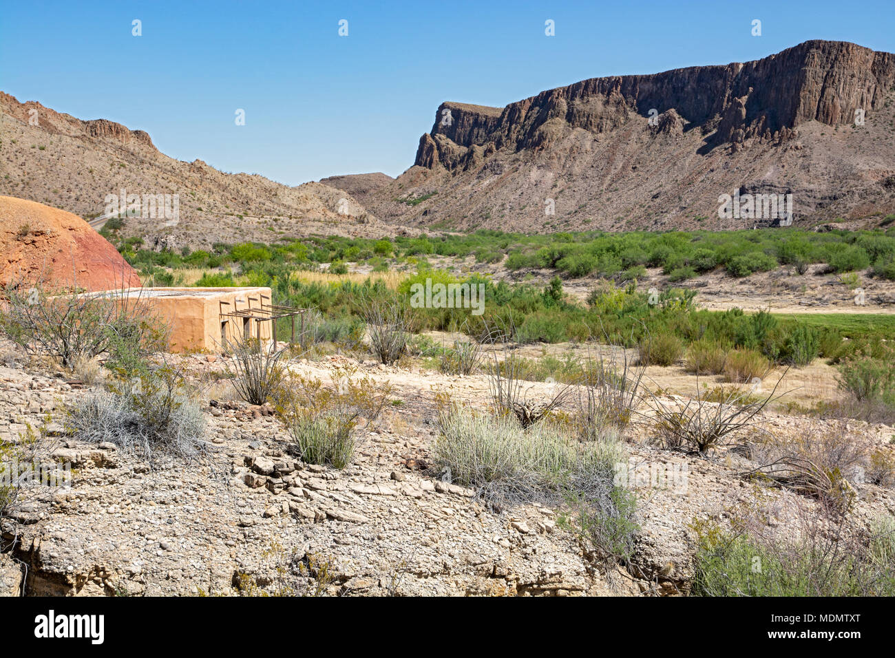 Texas Big Bend Ranch State Park Contrabando Movie Location Near Lajitas At Rio Grande River Stock Photo Alamy