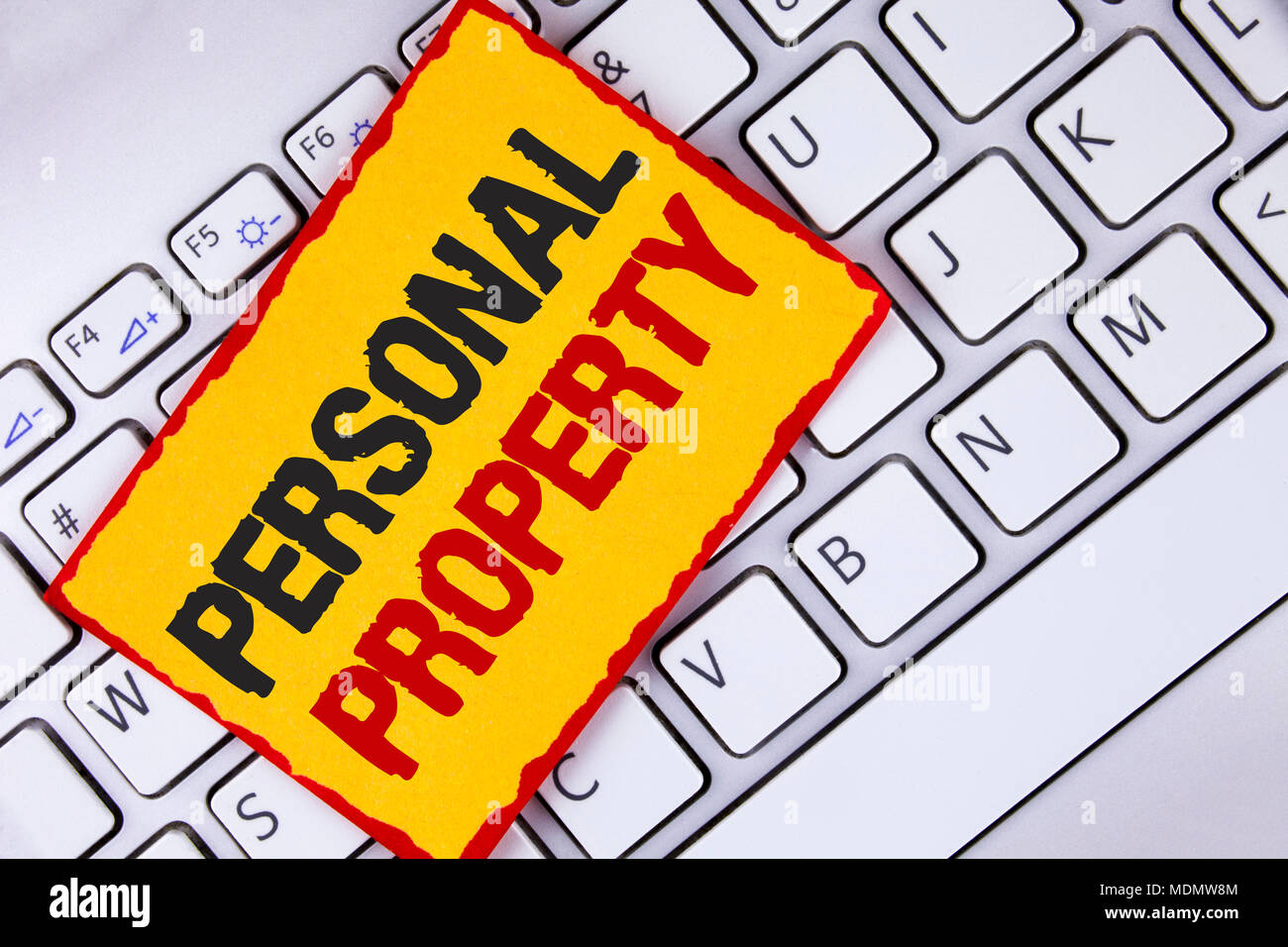 Word writing text Personal Property. Business concept for Belongings ...