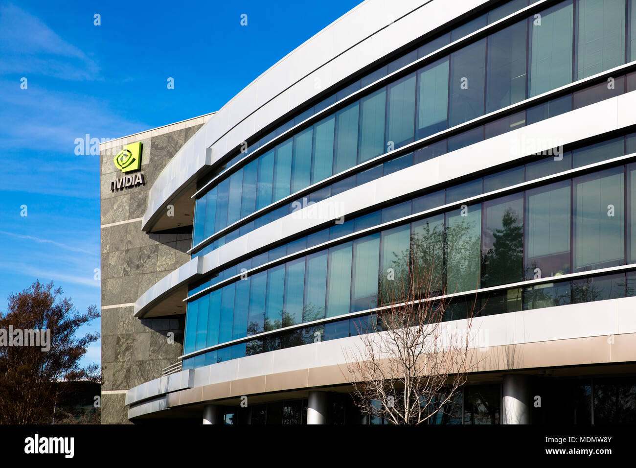 Santa Clara, CA - Feb. 1, 2018: NVIDIA Corp., leader of Artificial ...