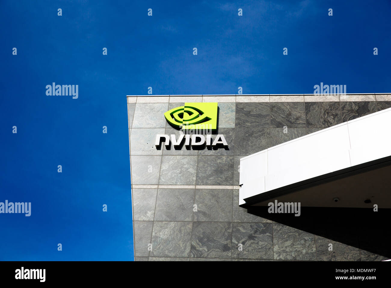 Santa Clara, CA - Feb. 1, 2018: NVIDIA Corp., leader of Artificial ...