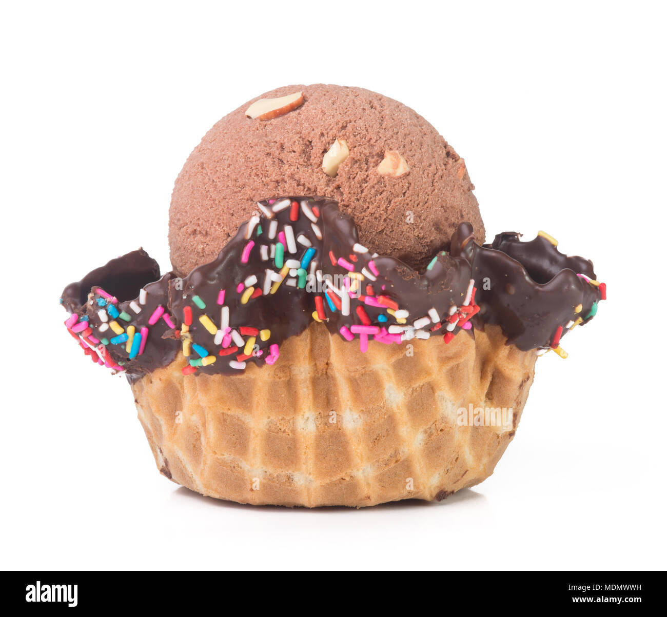 ice cream. Chocolate Ice Cream Scoop on background Stock Photo - Alamy
