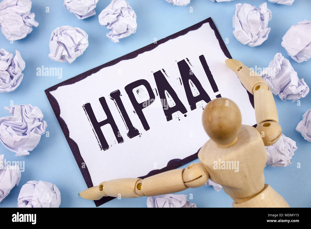 Handwriting Text Writing Hipaa Motivational Call Concept Meaning