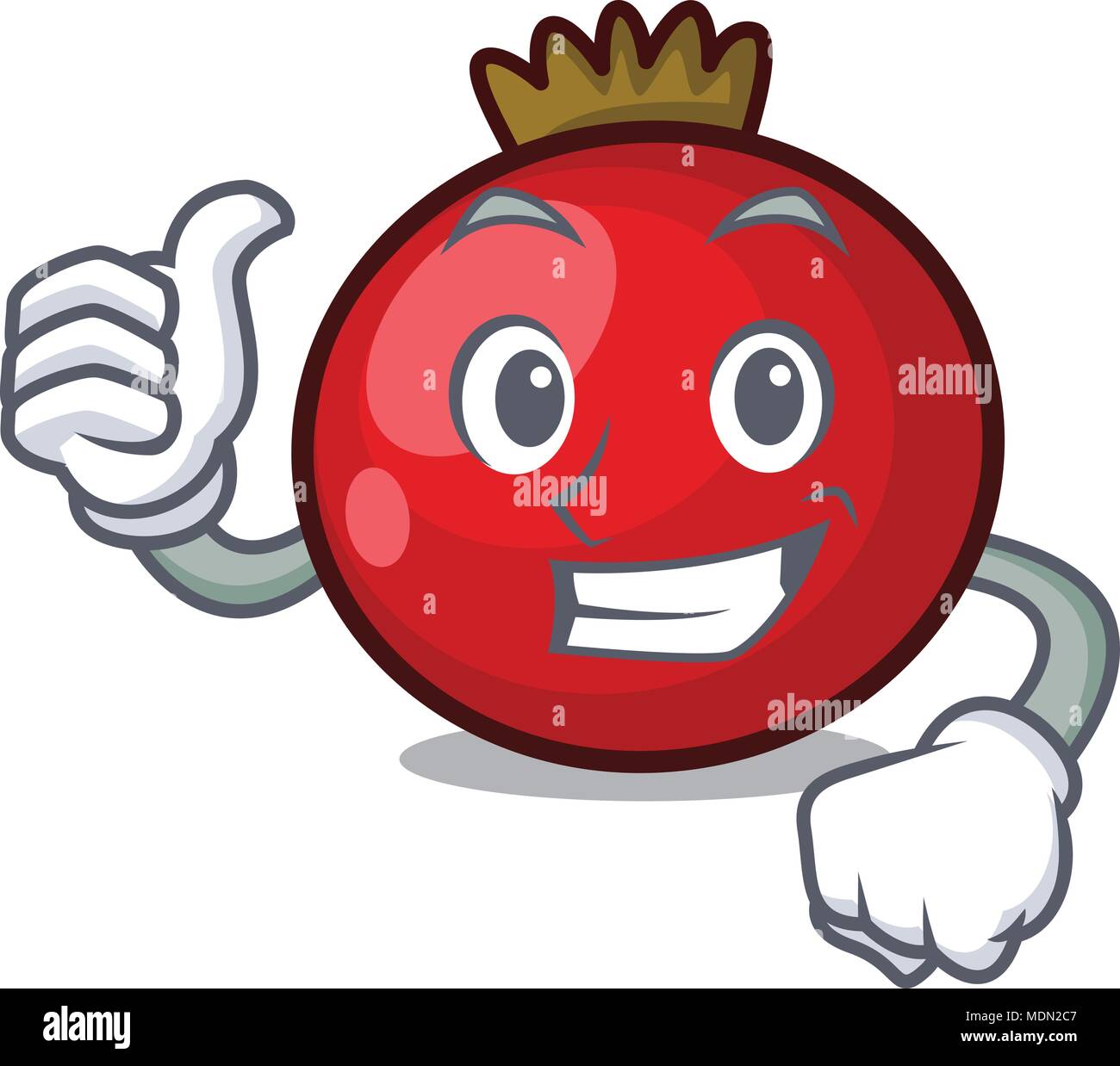 Thumbs up red currant character cartoon Stock Vector Image & Art - Alamy
