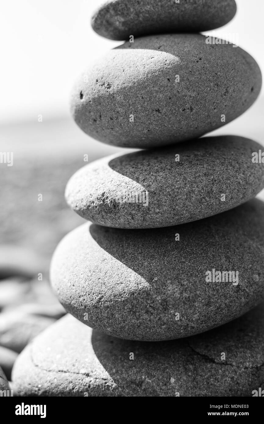 Seaside pebbles Black and White Stock Photos & Images - Alamy