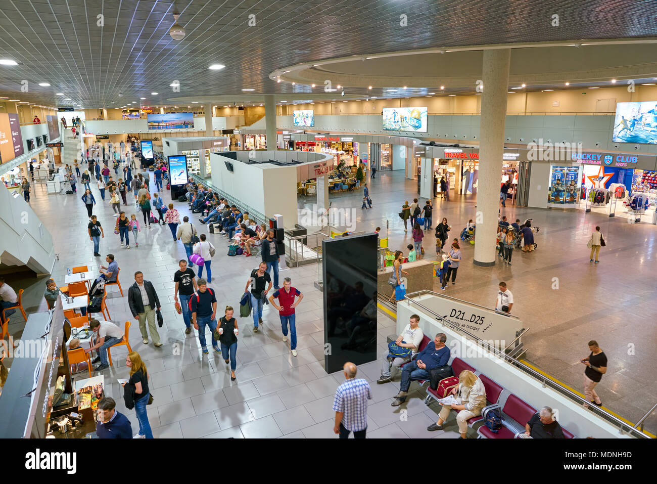 SAINT PETERSBURG, RUSSIA CIRCA AUGUST, 2017 inside Pulkovo