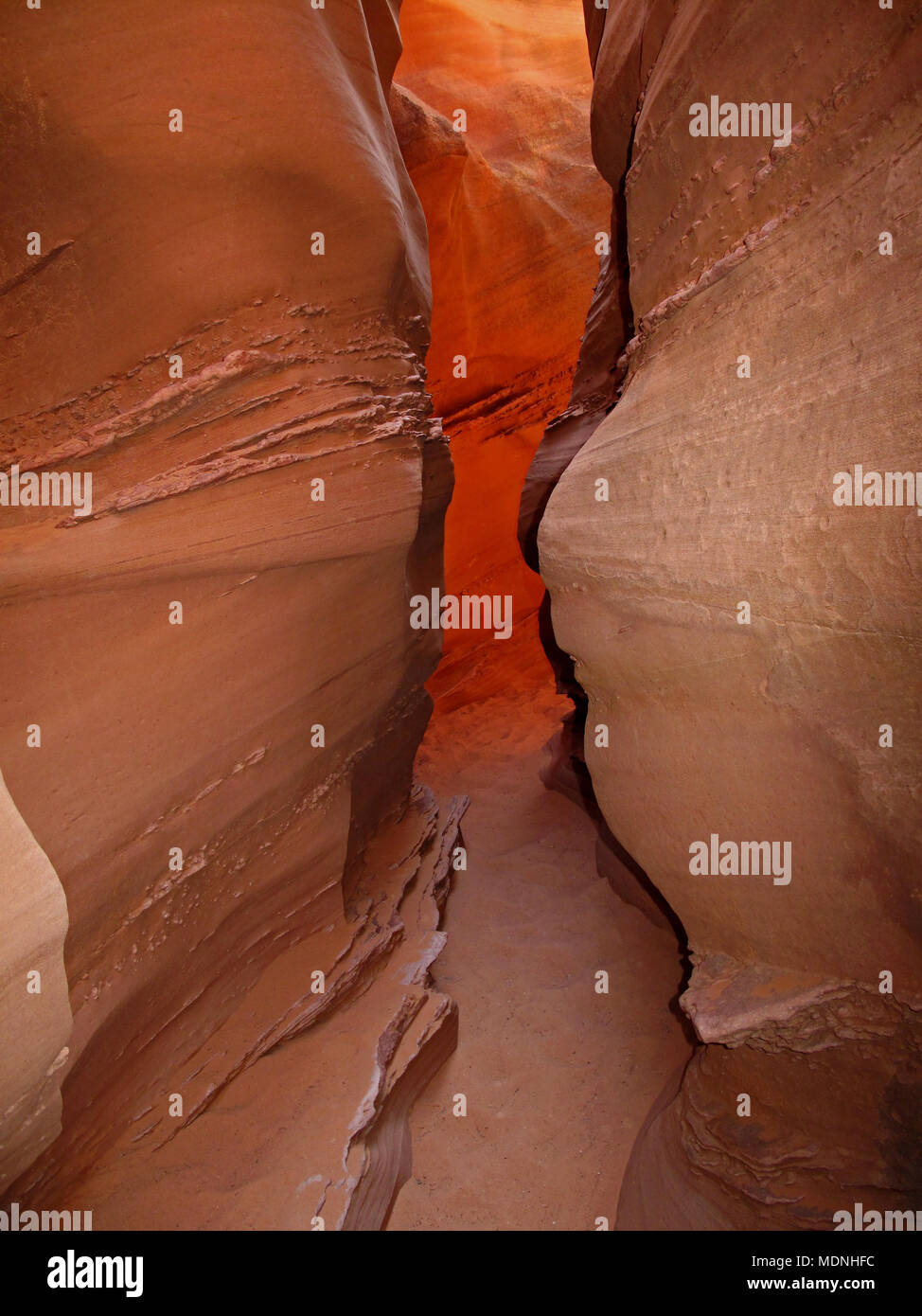 Peek A Boo slot canyon, at Dry Fork, a branch of Coyote Gulch, Hole In The Rock Road, Grand Staircase Escalante National Monument, Utah, USA Stock Photo