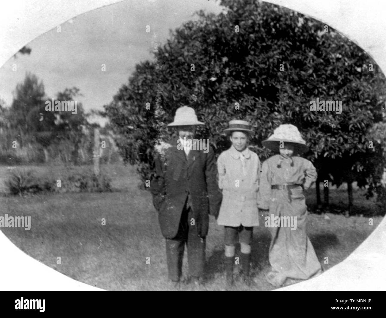 Playing dressup at Whetstone Station, near Inglewood, 19001910 Stock Photo Alamy