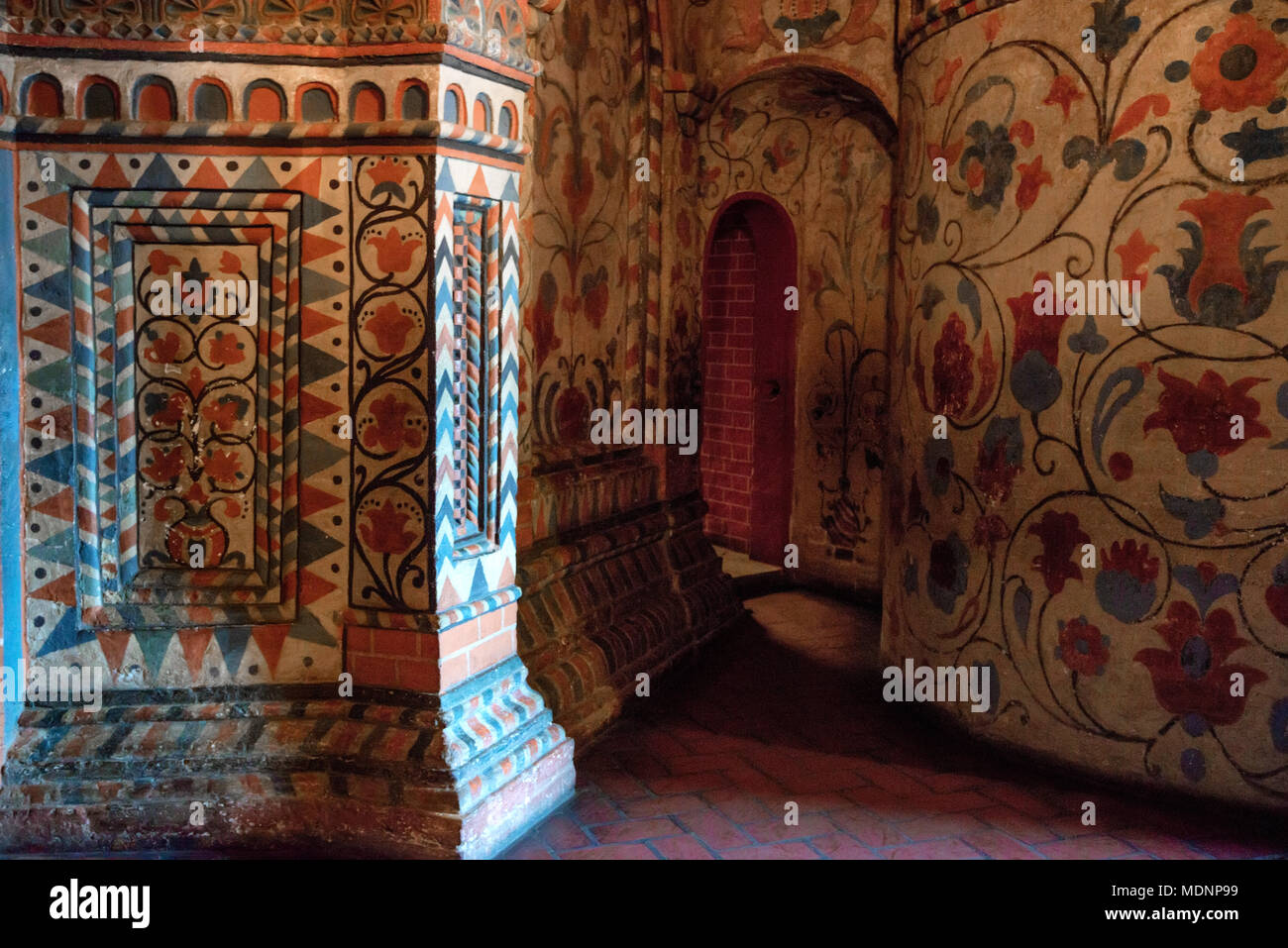 MOSCOW - NOVEMBER 2, 2014: Interior of St.Basil's Cathedral in Moscow Stock Photo