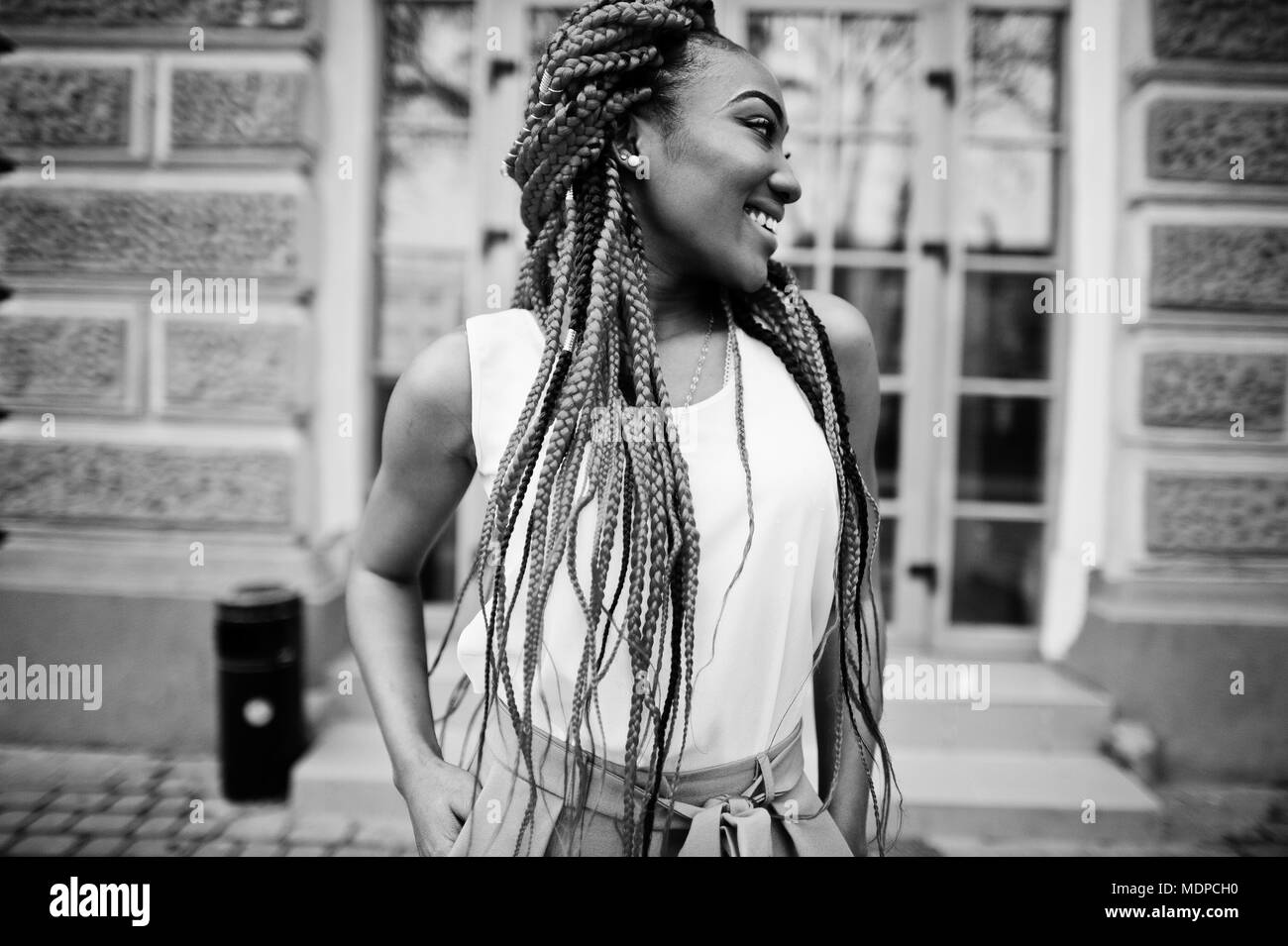 Dreads Hair Style Black And White Stock Photos Images Alamy
