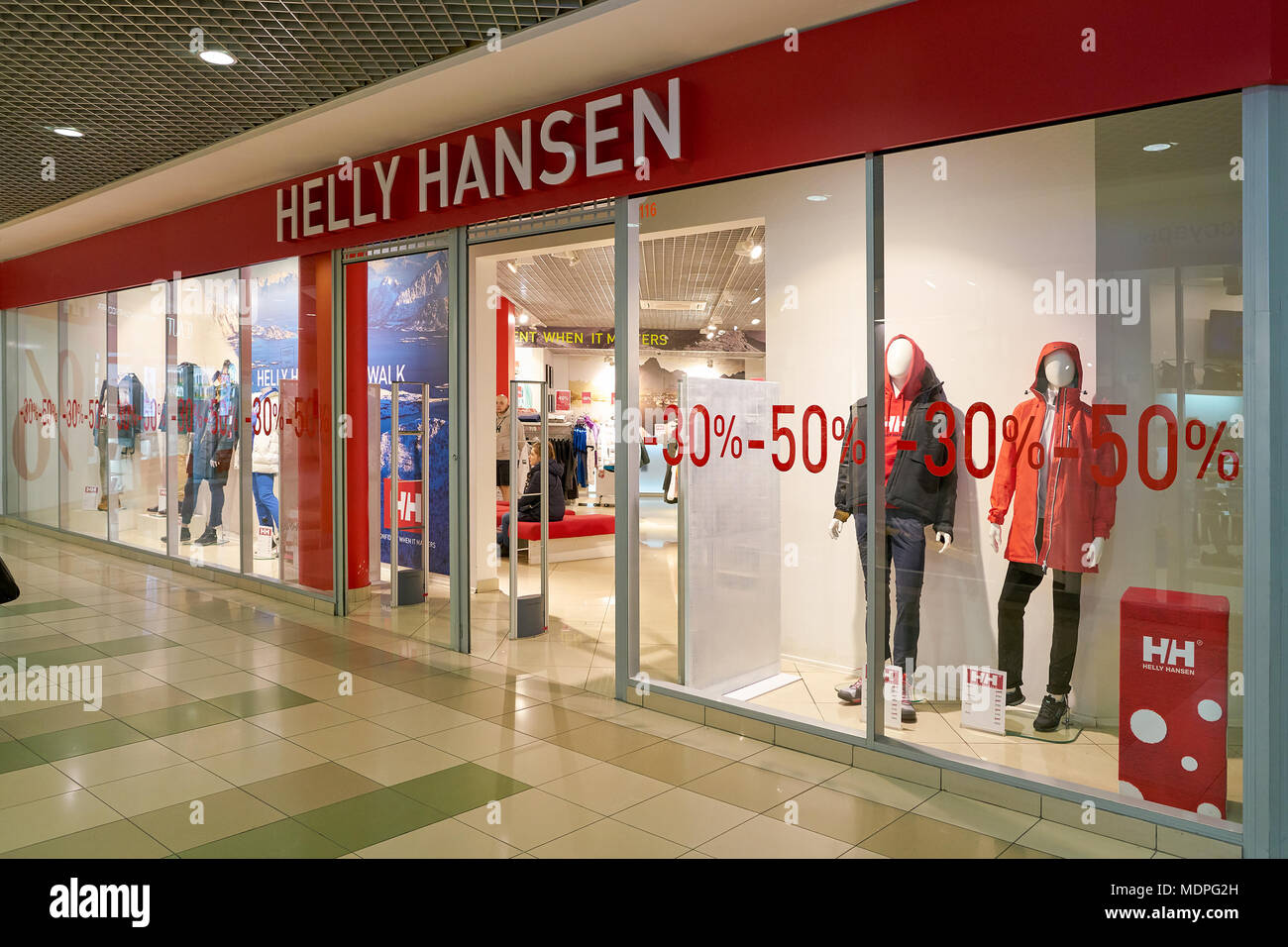 SAINT PETERSBURG, RUSSIA - CIRCA OCTOBER, 2017: Helly Hansen store in Saint  Petersburg Stock Photo - Alamy