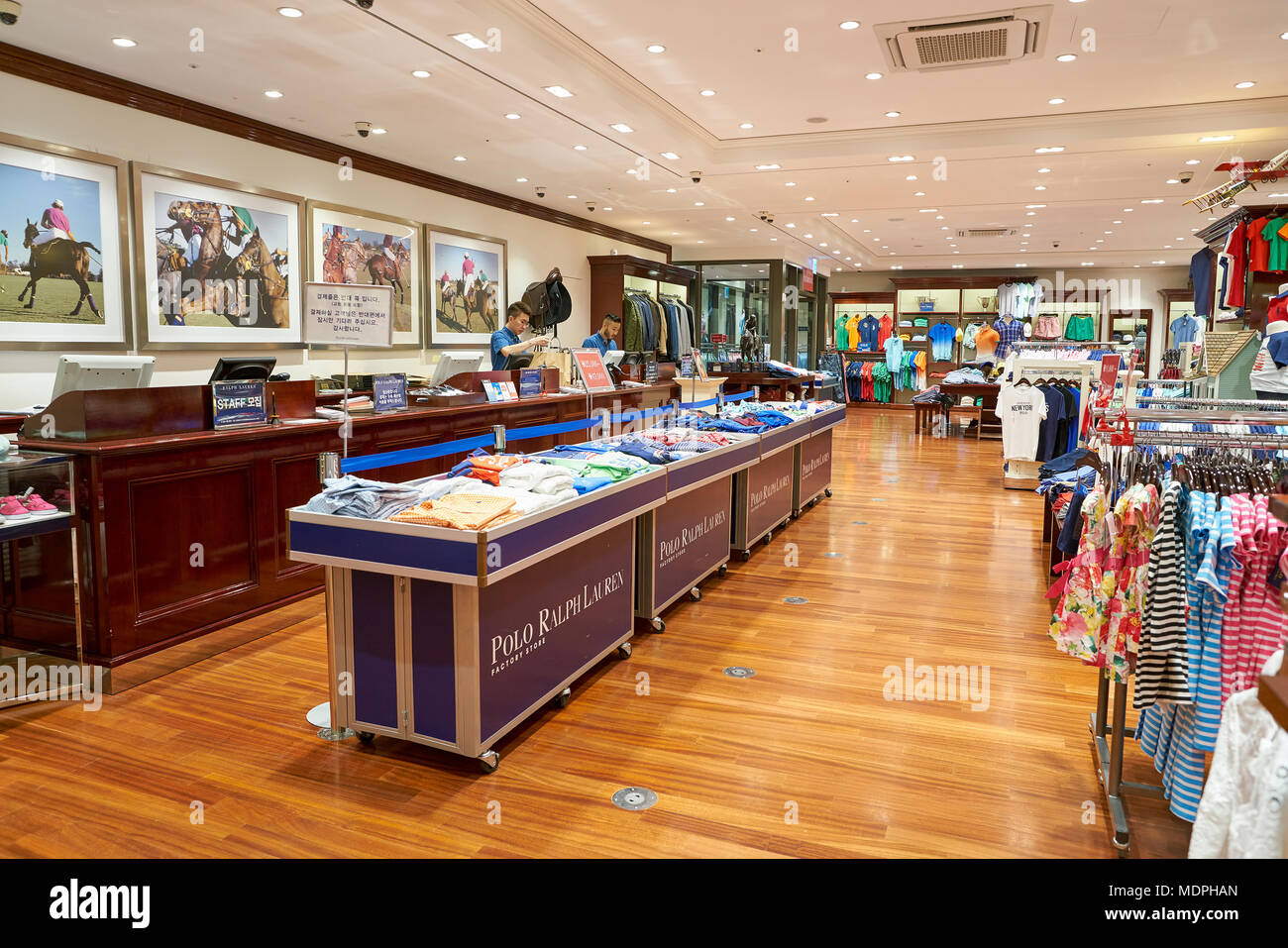 BUSAN, SOUTH KOREA - MAY 25, 2017: inside a Polo Ralph Lauren store at  Lotte Mall in Busan Stock Photo - Alamy