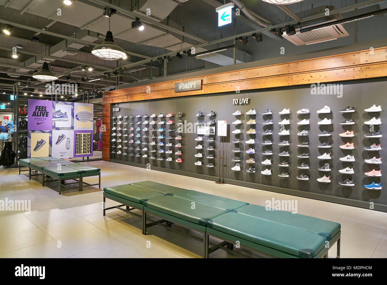 BUSAN, SOUTH KOREA - MAY 25, 2017: inside Nike store at Lotte Mall in Busan  Stock Photo - Alamy