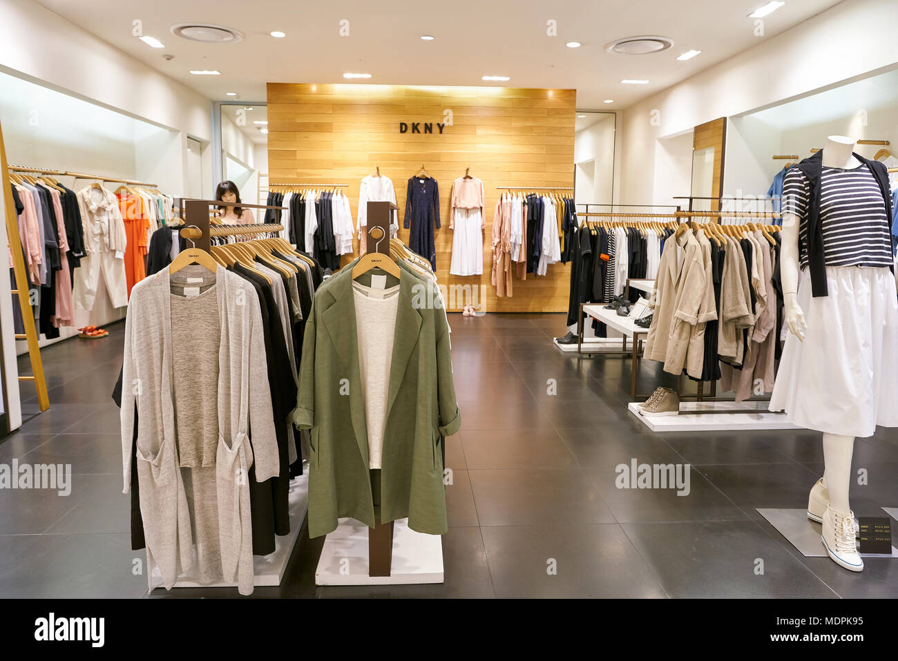 BUSAN, SOUTH KOREA - MAY 28, 2017: DKNY 