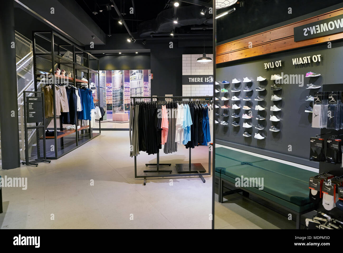 BUSAN, SOUTH KOREA - CIRCA MAY, 2017: inside Nike store at Lotte Department  Store Stock Photo - Alamy