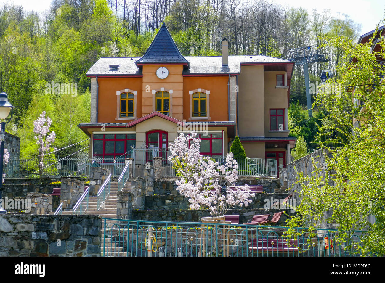 Ax les Thermes, spa town, Ariege, Rench Pyrenees, France Stock Photo Alamy