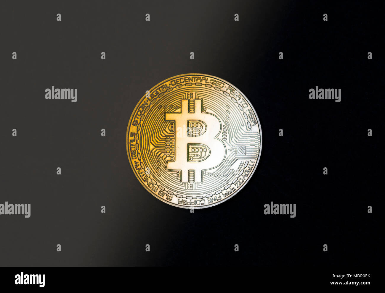 Digital Currency And Financial Business Concept Bitcoin Wall - 