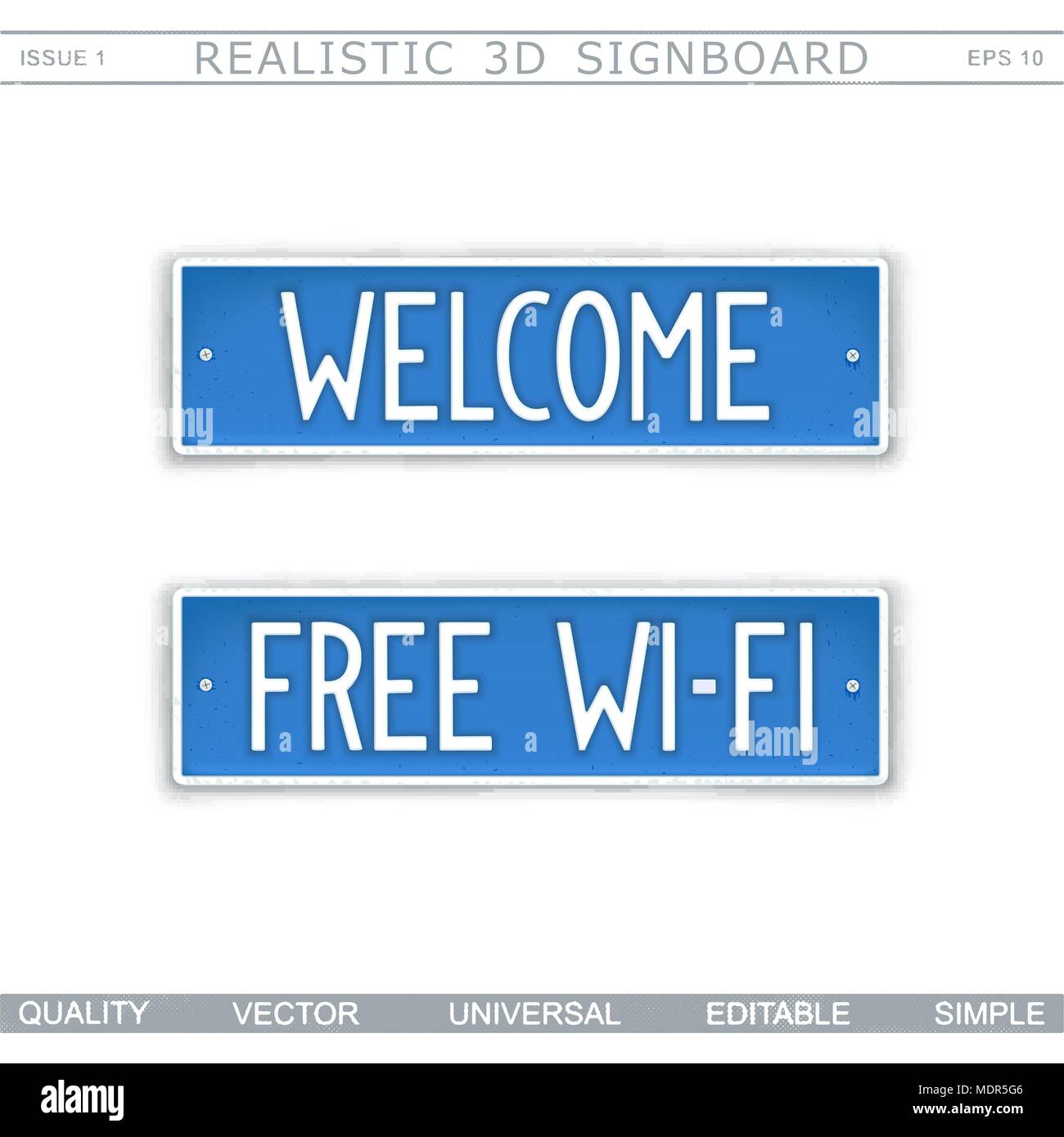 Download Welcome Free Wi Fi Information Signboard Top View Vector Design Elements Stock Vector Image Art Alamy