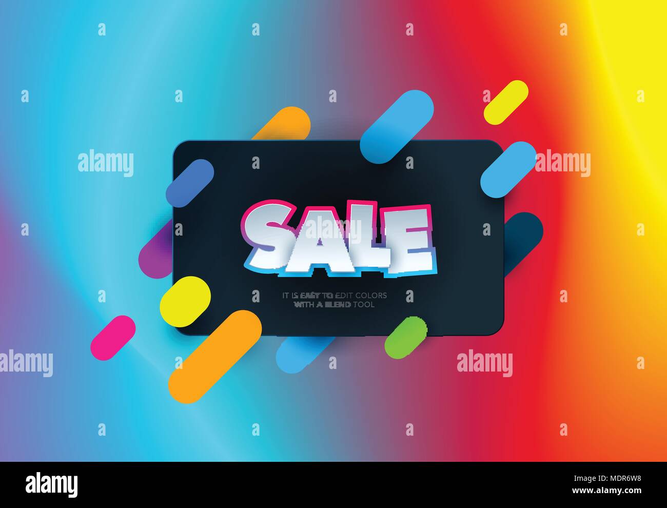 Sale Banner Template Design On Colourful Background Special Offer