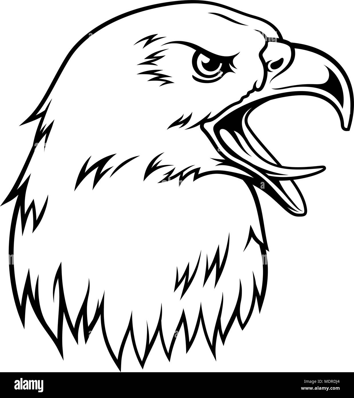 Bald eagle on shirt Black and White Stock Photos & Images - Alamy