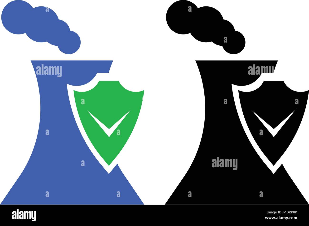 Industrial safety icon. Vector icon. Flat style Stock Vector