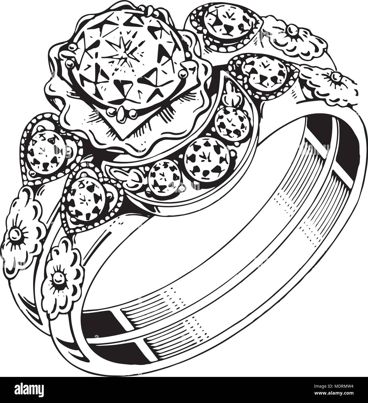 Wedding Ring Set | RetroClipArt.com