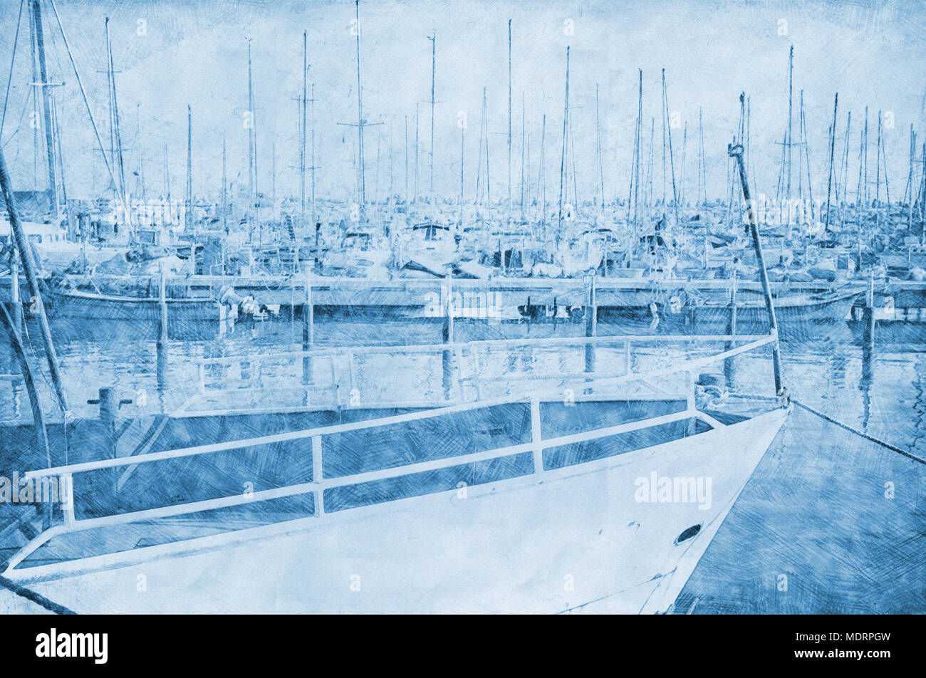  Boat Dock Detailed Sketch Drawing for Beginner