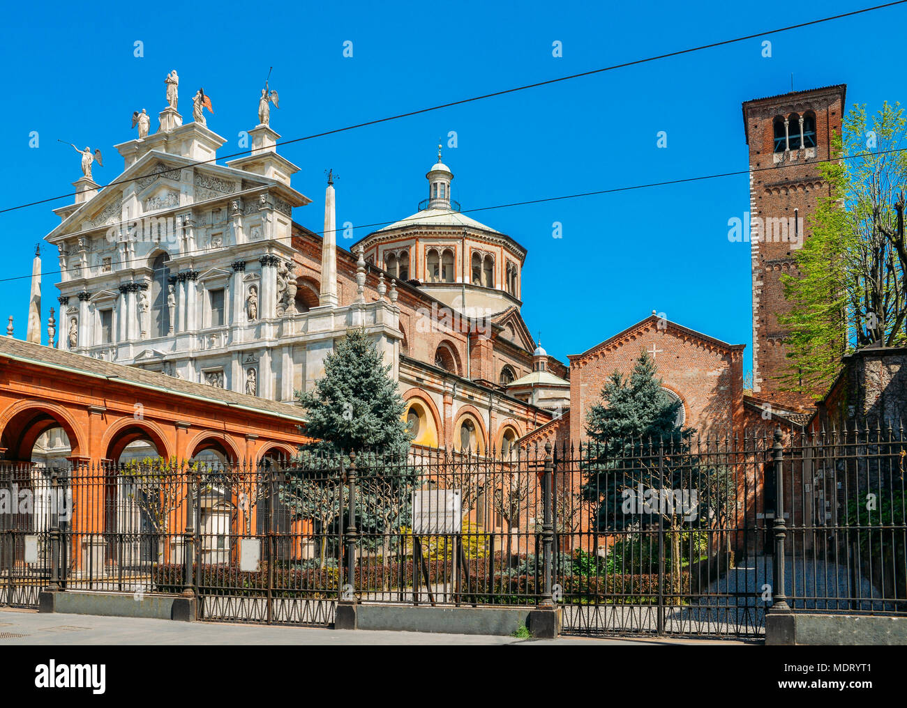 Basilica di San Celso in Milan, Italy Stock Photo