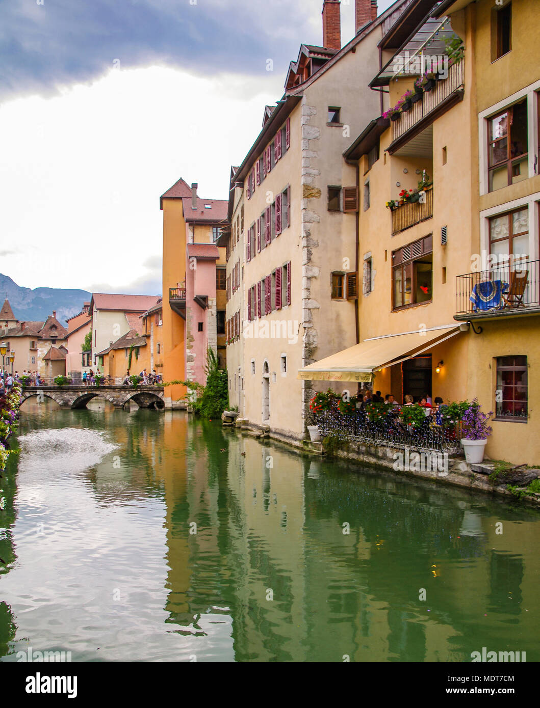 Annecy, called Venice of the Alps, France Stock Photo