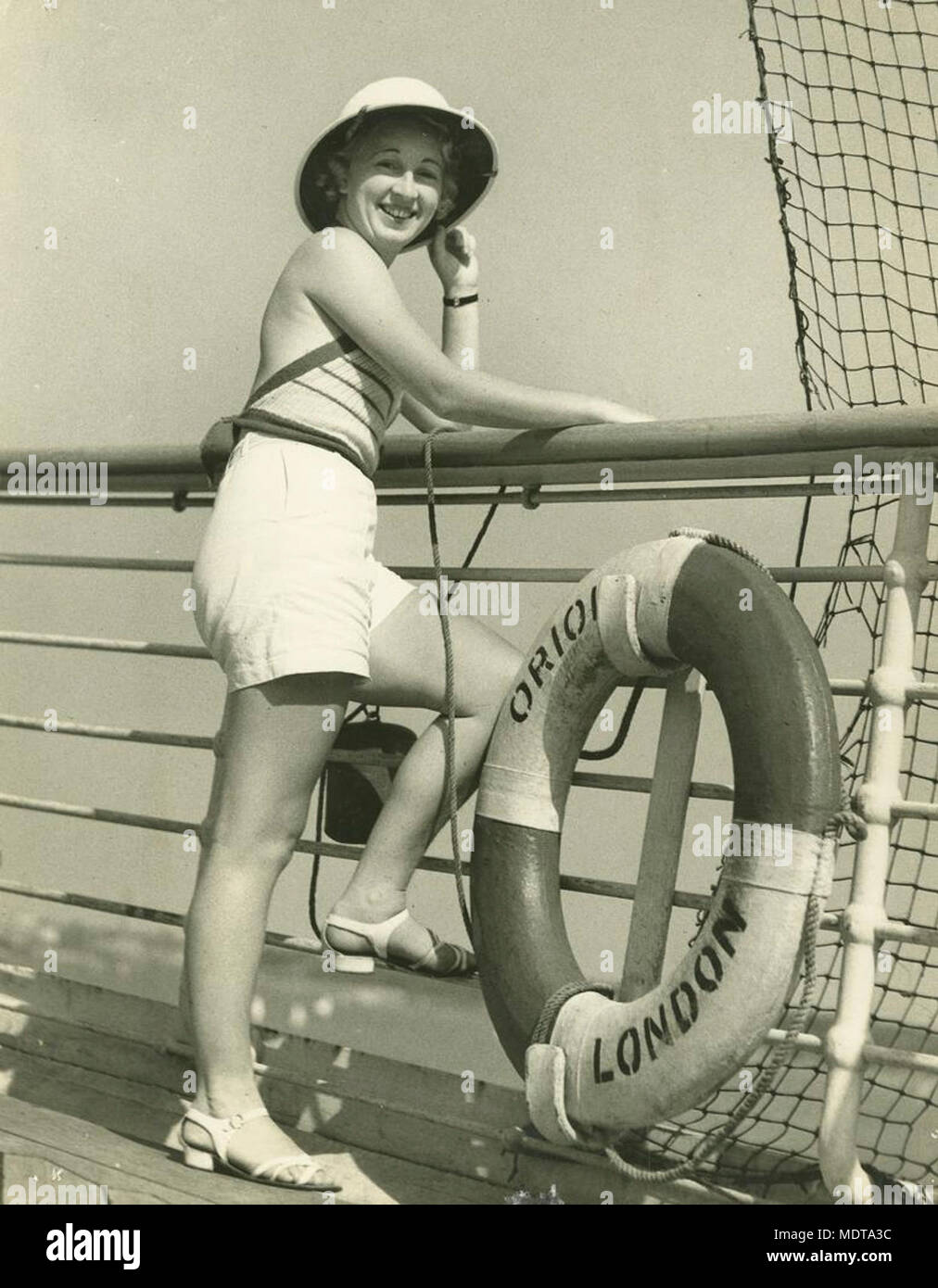 Enjoying The Sunshine On The Deck Of The Cruise Ship Location 