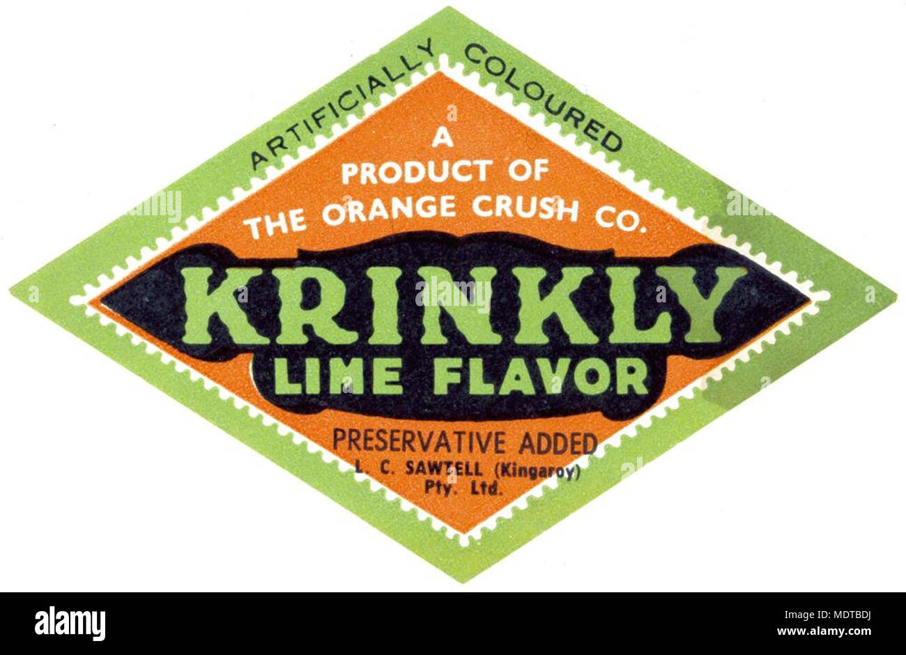 Orange crush label