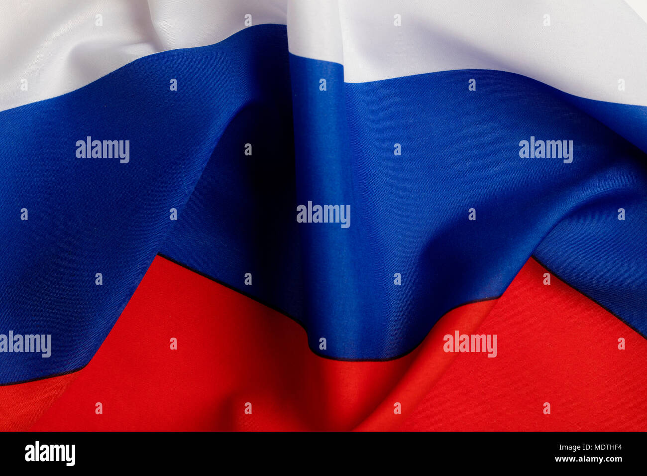Russian white blue and red flag background Stock Photo Alamy