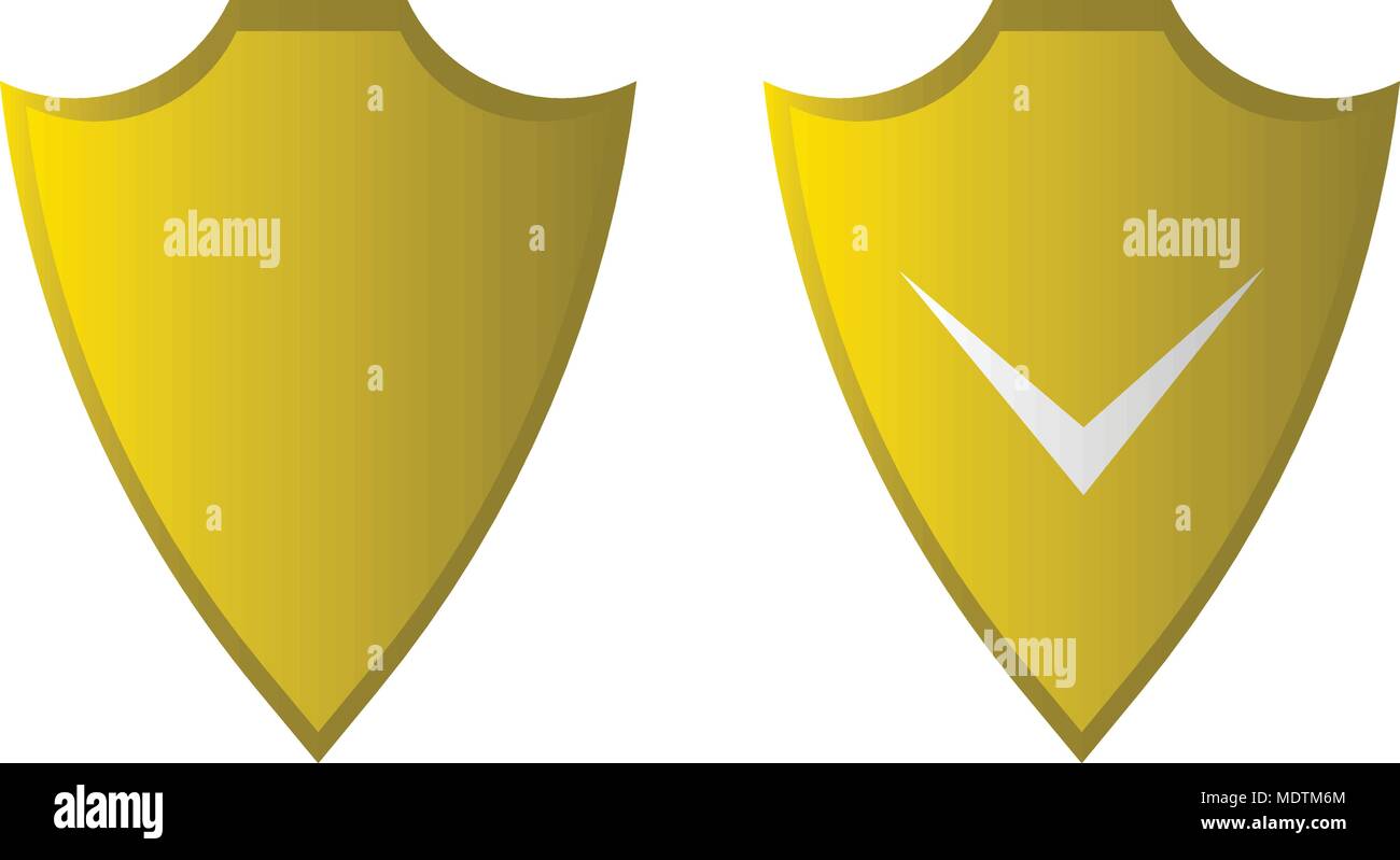 Shield flat icon. Security icon. Vector icon Stock Vector