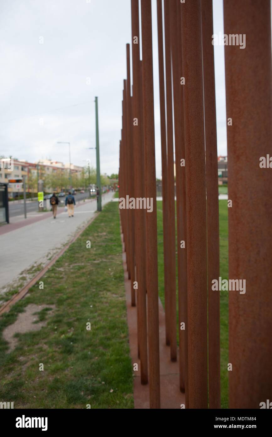 Germany, Berlin, Bernauer Strasse, Berlin wall, around the memorial, Stock Photo
