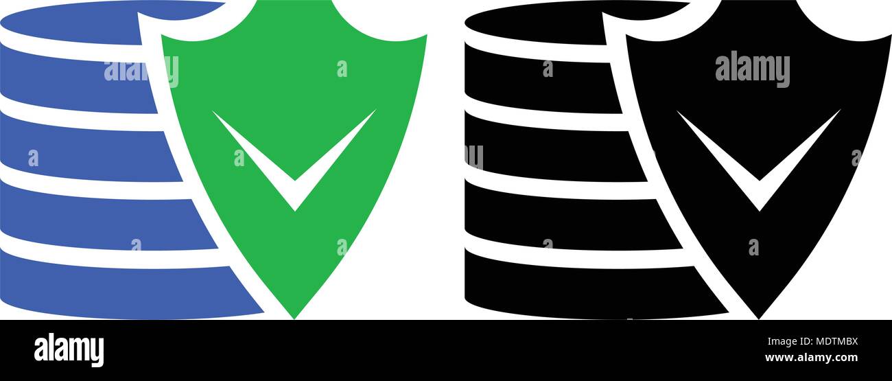 Financial security icon. Vector icon. Flat style Stock Vector