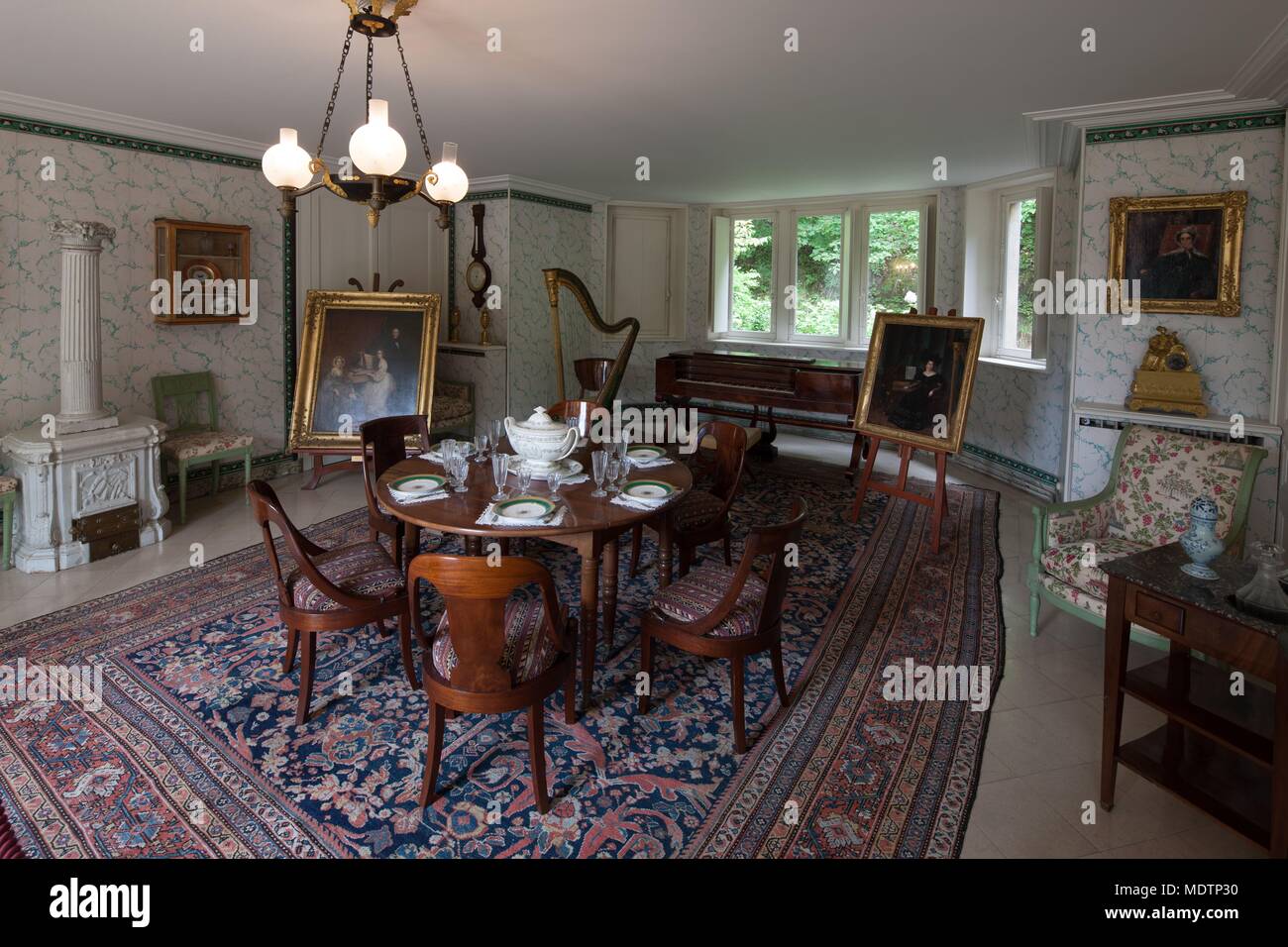 France Chatenay Malabry House Of Chateaubriand Room A Manger La Vallee Aux Loups Stock Photo Alamy