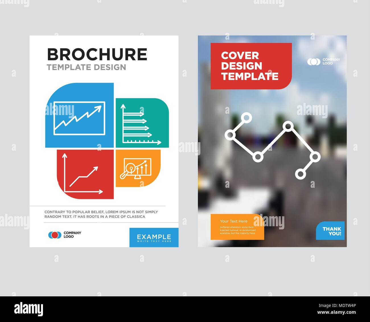 Nodes connections interface brochure flyer design template with abstract photo background, Analytics Settings, Analytic, Data analytics descending, Da Stock Vector