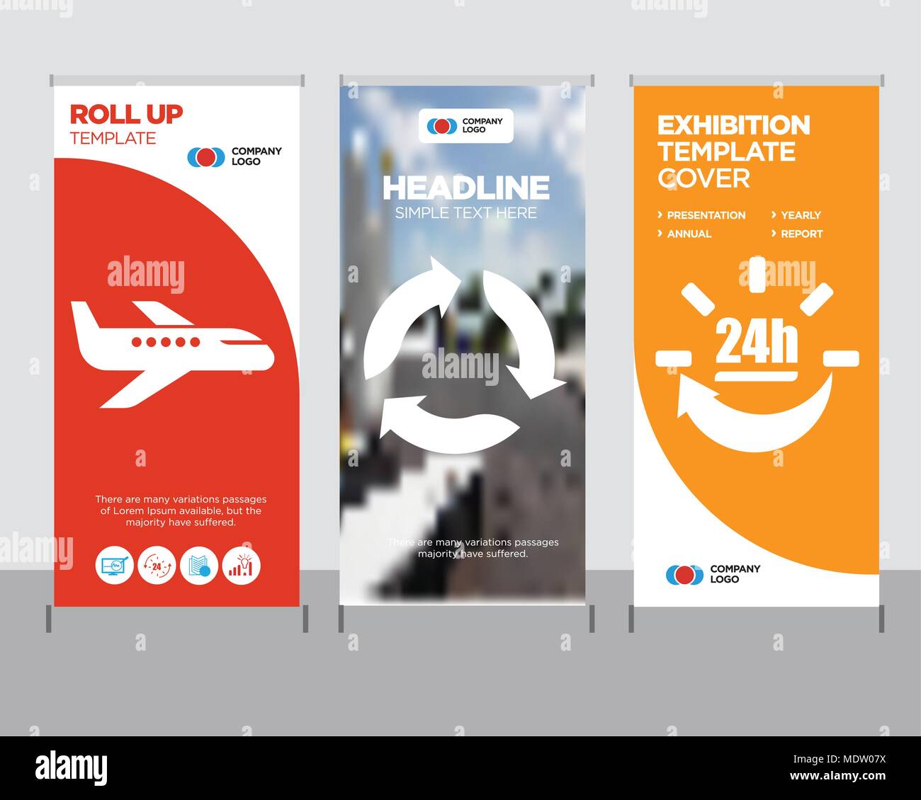 24 hours delivery modern business roll up banner design template