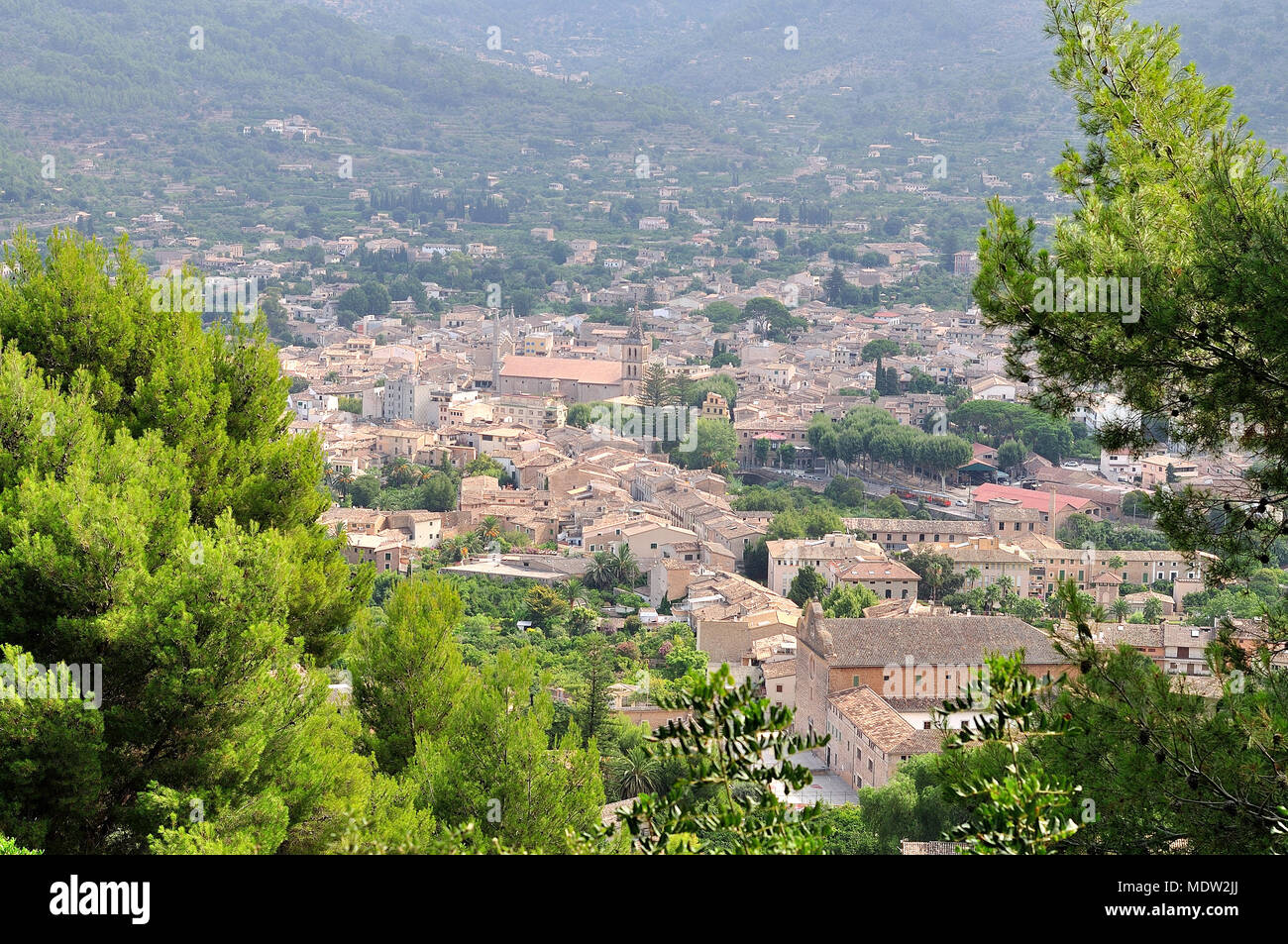 View of Soller panorama in Mallorca island, Spain Stock Photo