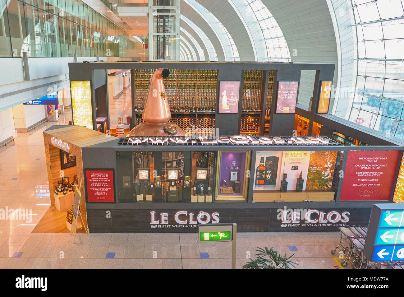 DUBAI, UAE CIRCA NOVEMBER, 2015 Le Clos store at Dubai International