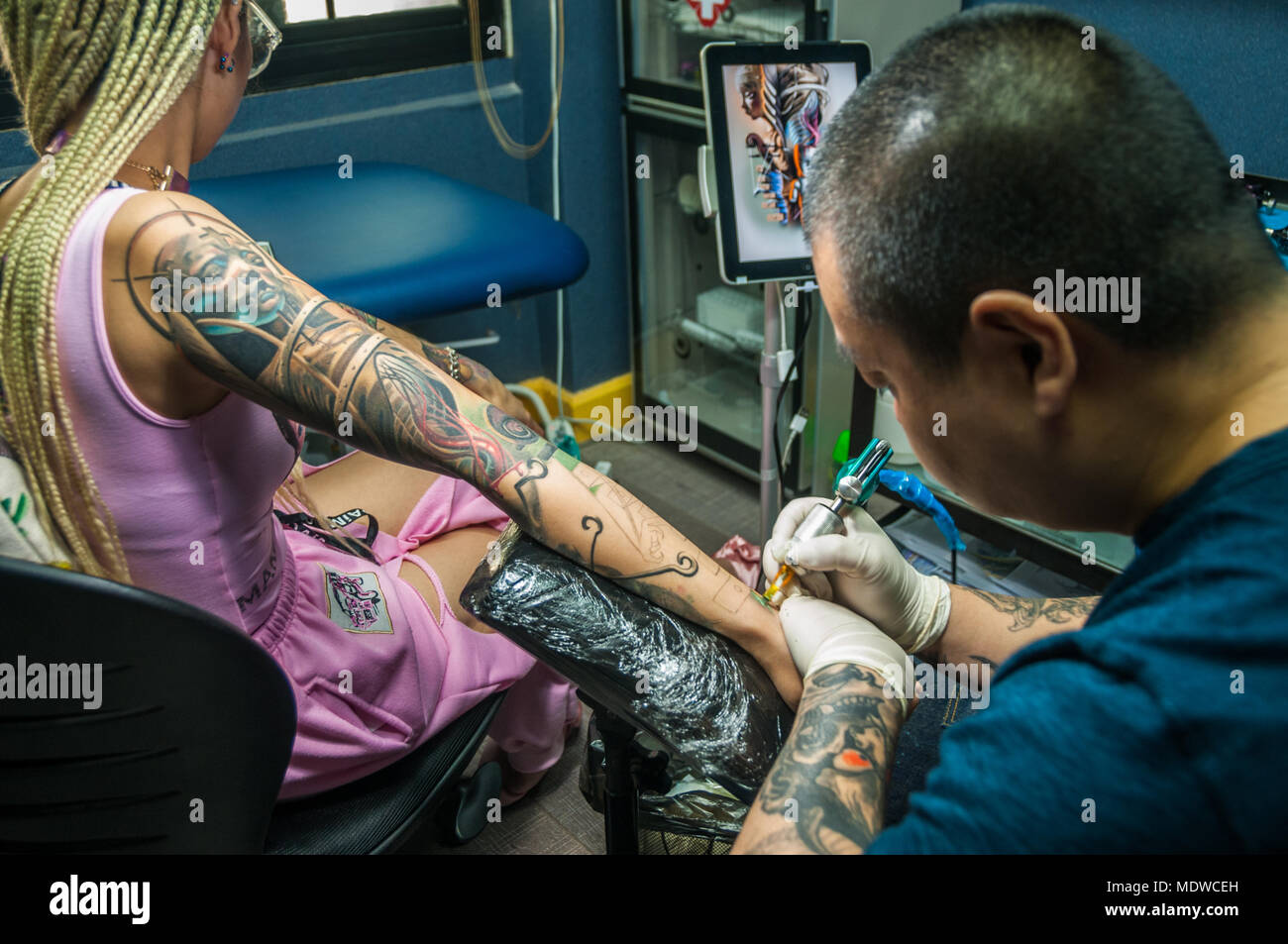 This is Kibou. He is a giant 100lb German Shepherd and also 100% goofball.  This is a photo of him upside down getting some tummy scritches from my  husband...who Kibou adores. We, image size:1300x953