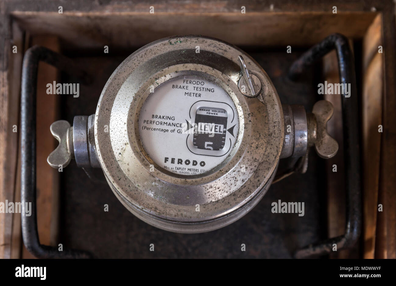 Ferodo Brake Testing Meter Stock Photo Alamy