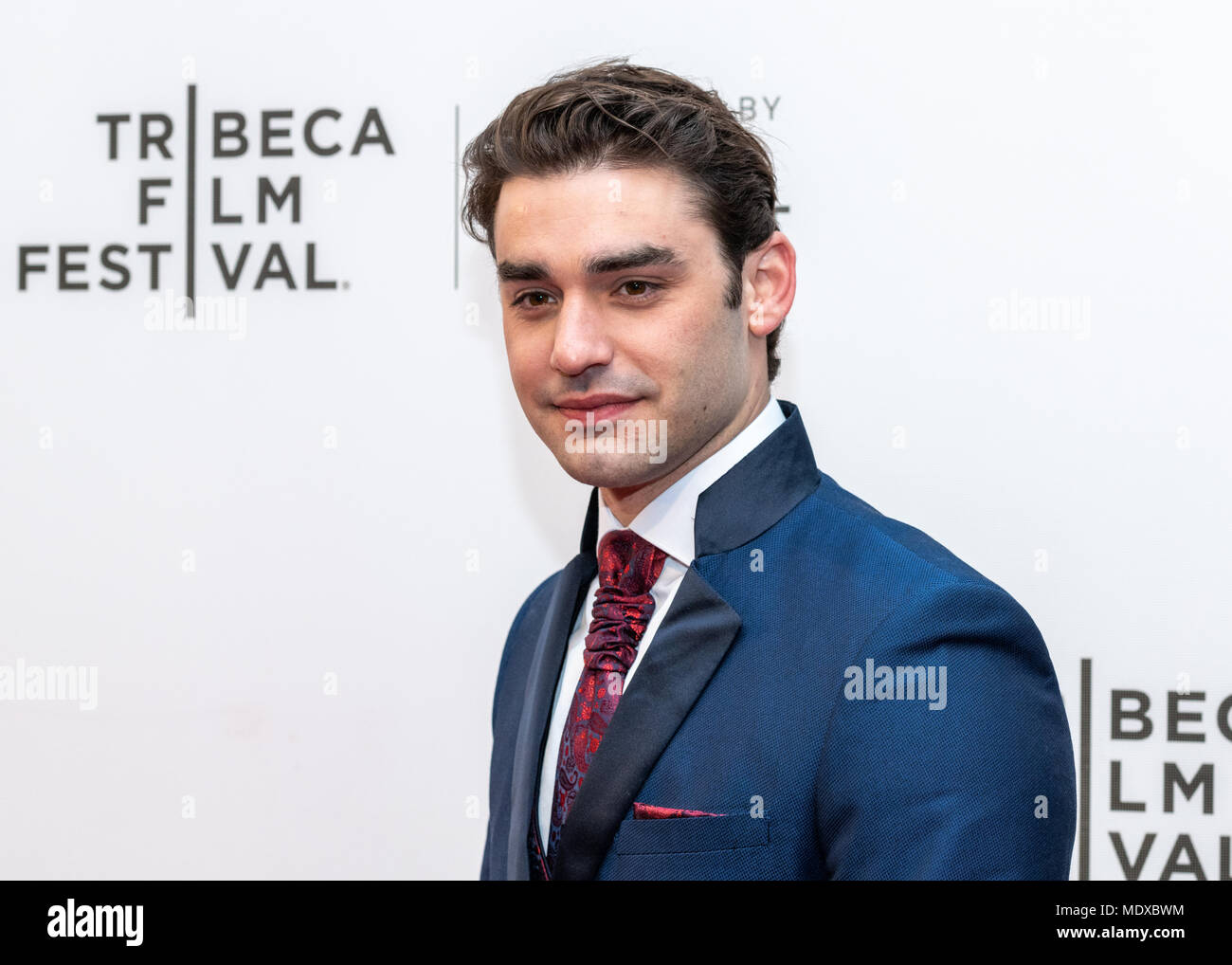 New York, USA, 20 April 2018. Actor Alex Rich  attends the premiere of National Geographic's 'Genius: Picasso' at the Tribeca Film Festival in New York city.  He portrays the young Pablo Picasso in the film. Photo by Enrique Shore/ Alamy Live News Credit: Enrique Shore/Alamy Live News Stock Photo