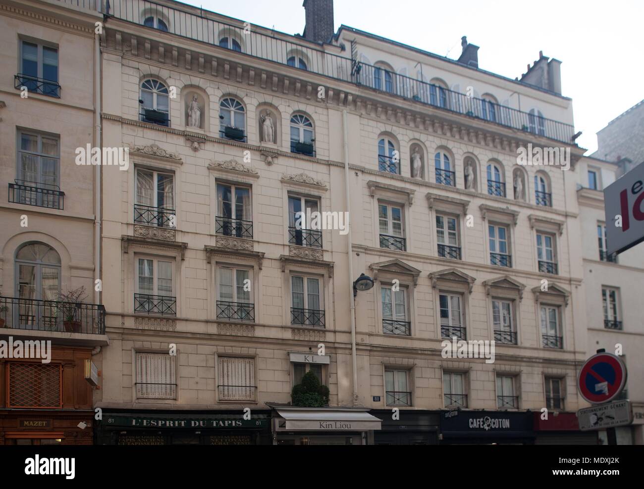 Paris, 81 rue du Bac, investment property, 19th century Stock Photo Alamy