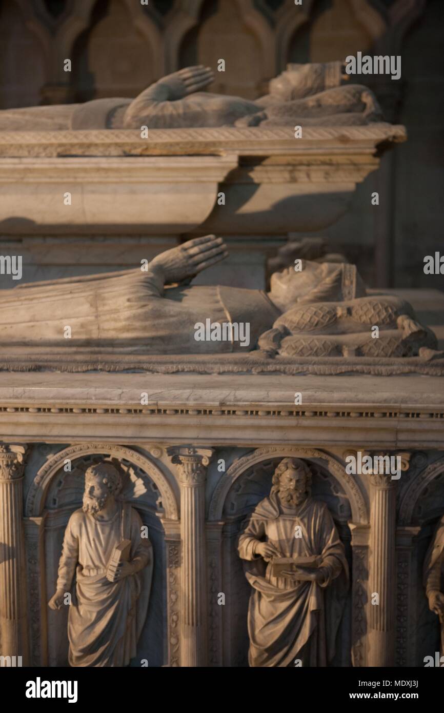 France, SaintDenis basilica, French Royal necropolis Stock Photo Alamy